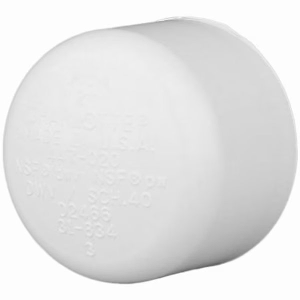 1 WHT Cap Slip, Charlotte Pipe And Foundry, Mfr#: PVC 02116  1000HA